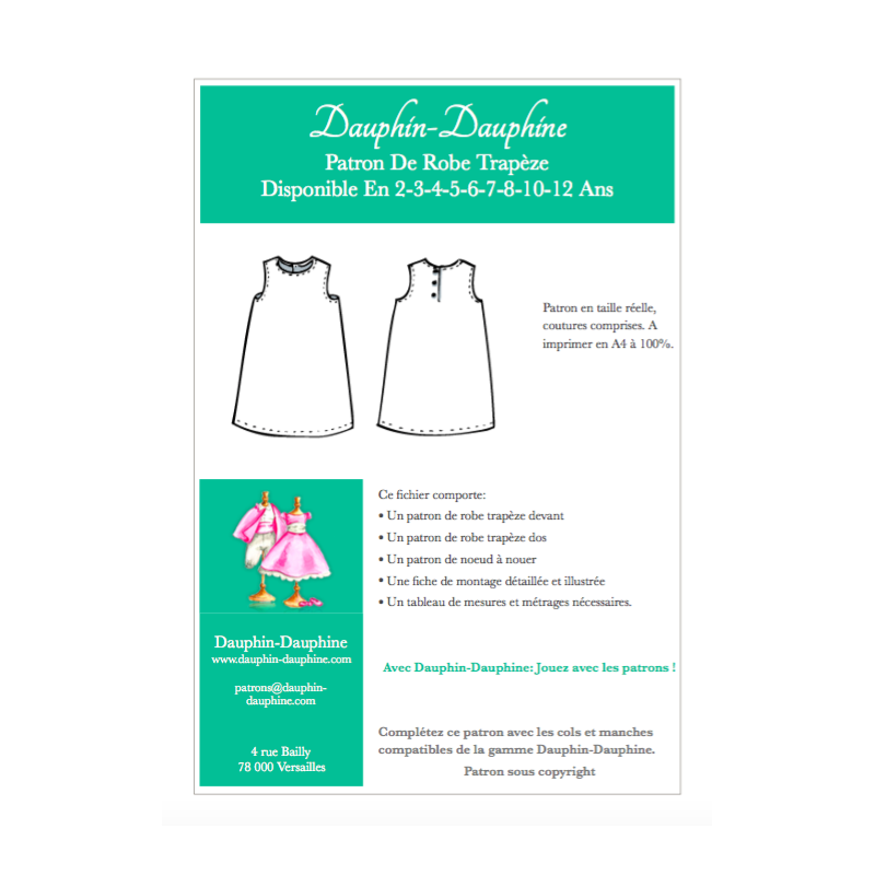 Robe trapèze - Dauphin-Dauphine