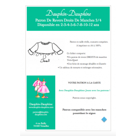 Revers droits de manches 3/4 2