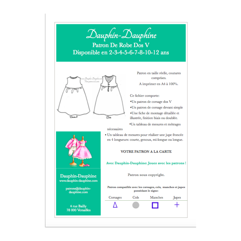 Robe dos en V - Dauphin-Dauphine