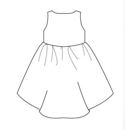 Robe dos nu à encolure bateau devant