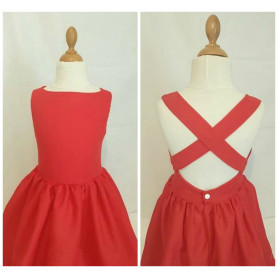 Robe bretelles croisées