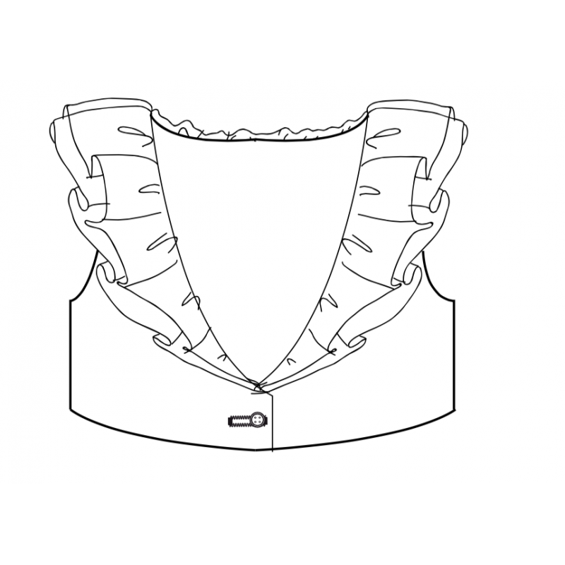Col volanté double - Dauphin-Dauphine