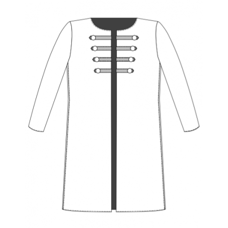 Col claudine pour vestes et redingote - Dauphin-Dauphine