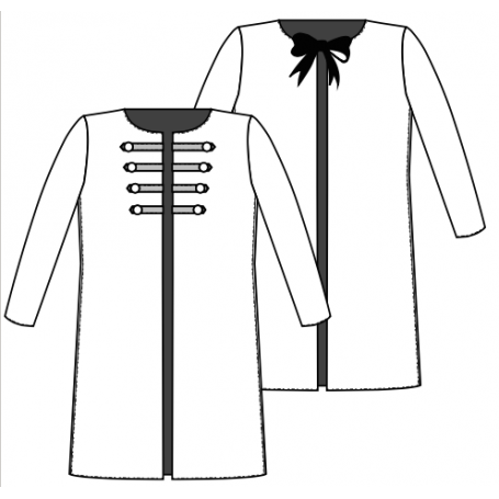 Redingote et veste 3/4 Moscou - Dauphin-Dauphine