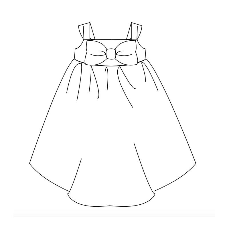 Robe d'été taille haute - Dauphin-Dauphine