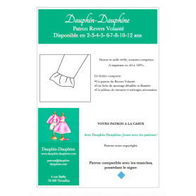 Revers volantés pour manches Trois-Quart - Dauphin-Dauphine 2