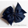 Barrette à gros noeud marine