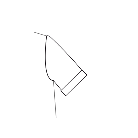 Manches courtes à revers - Dauphin-Dauphine