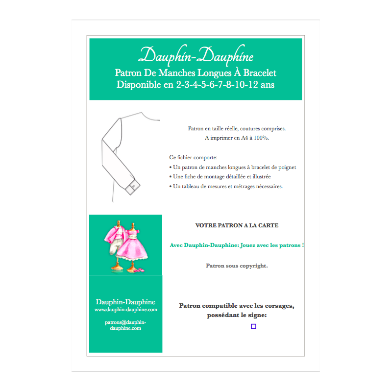 Manches longues à bracelets - Dauphin-Dauphine