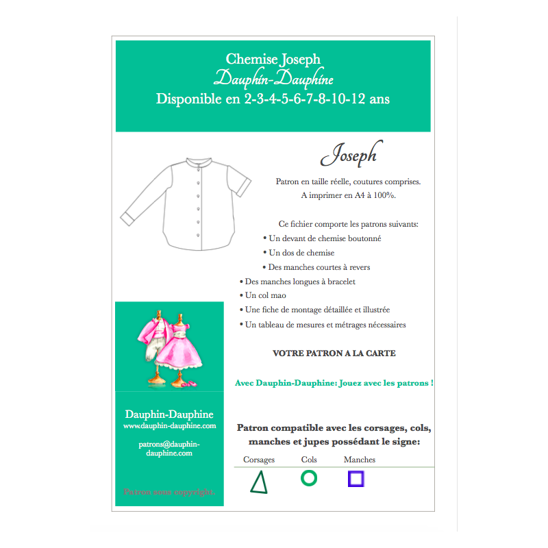 Chemise Joseph - Dauphin-Dauphine