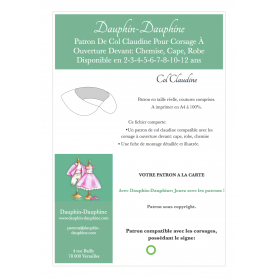 Col claudine chemise- DAUPHIN-DAUPHINE 2