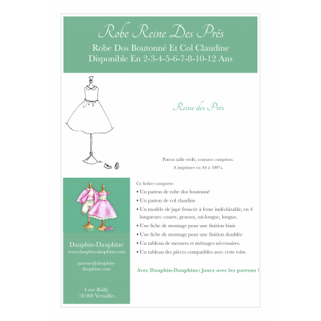 Reine des Prés - Robe classique et col claudine