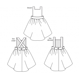 Cyprès - Robe tablier à plis plats 2