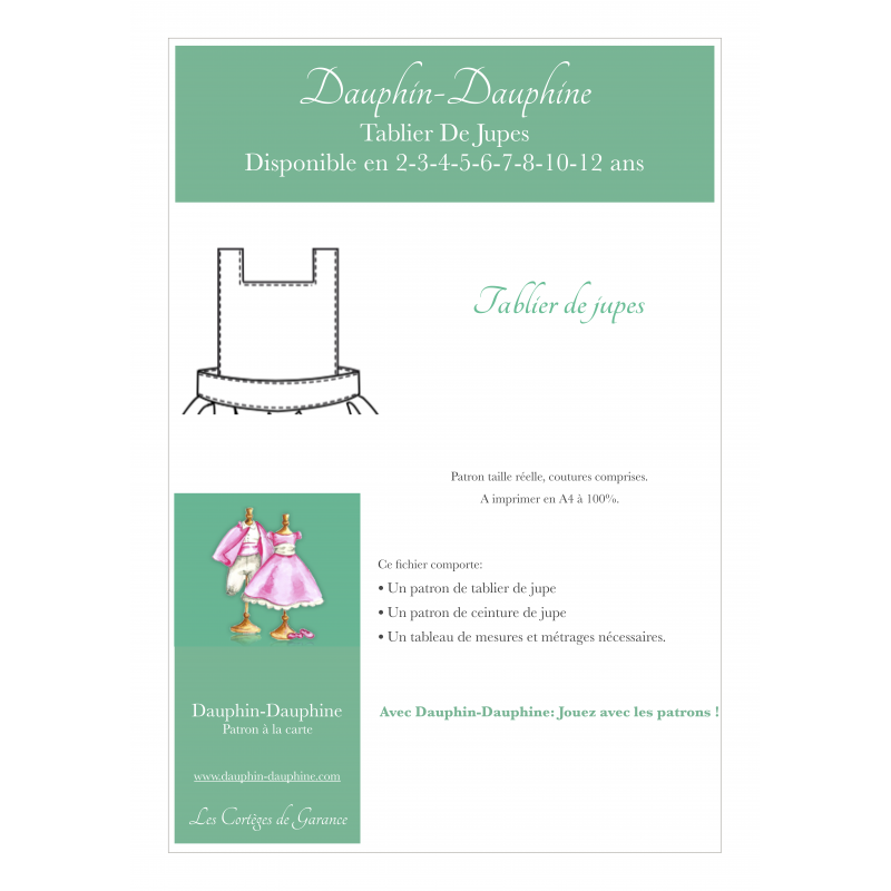 Tablier de jupe - Dauphin-Dauphine