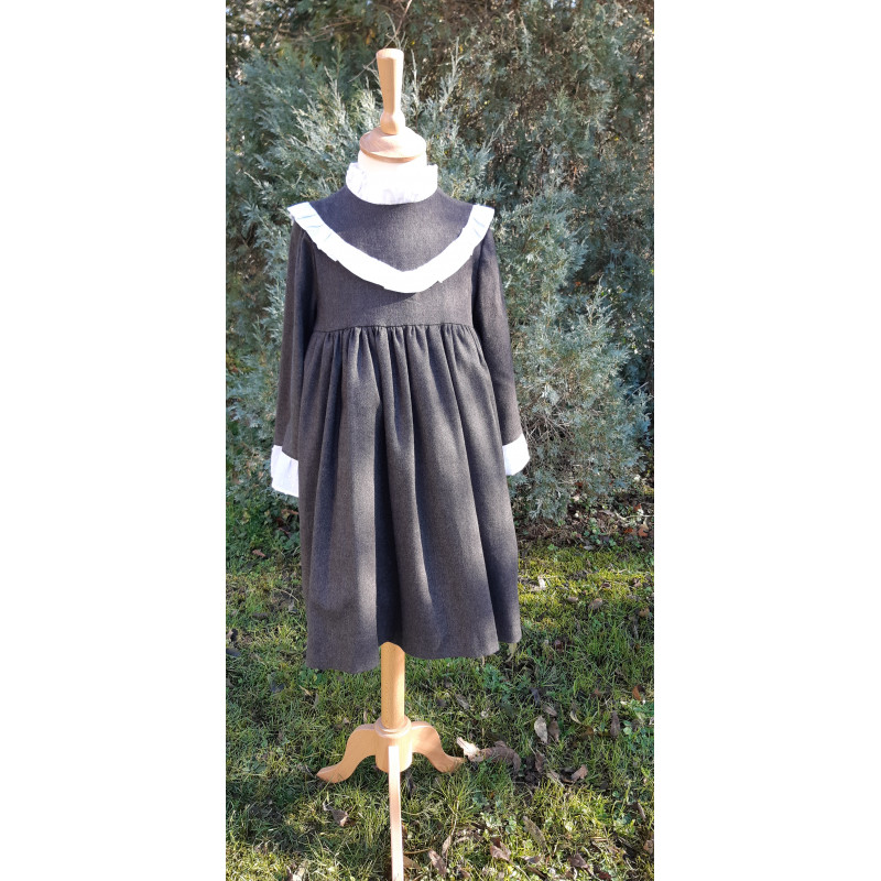 Mélèze - Robe taille haute à empiècement...