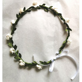 Couronne de roses Blanches 2