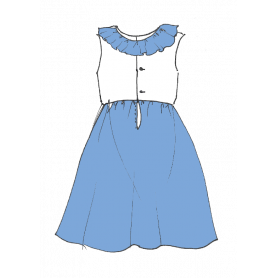 Paton robe col volanté 2