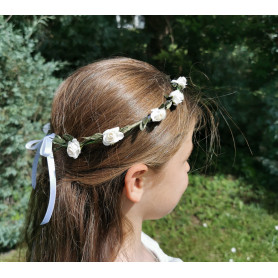 Couronne de roses Blanches