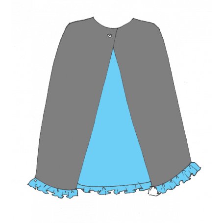 Cape mixte, volants en option