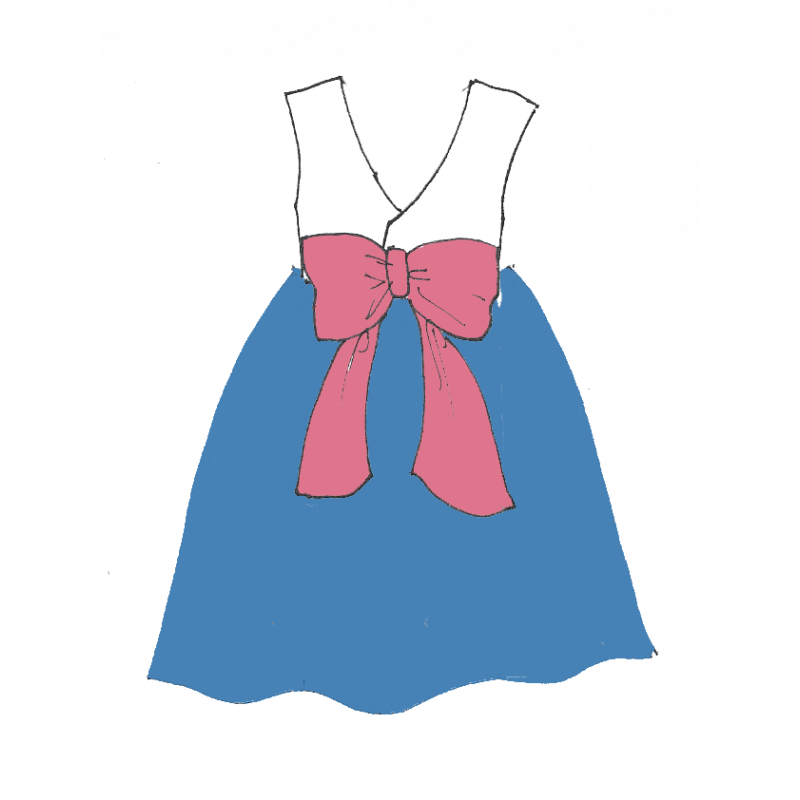 Jasmin, robe dos V - Dauphin-Dauphine
