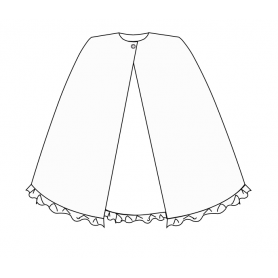 Cape volantée à col Frou-Frou 2