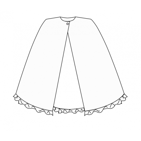 Cape volantée + cols en option 