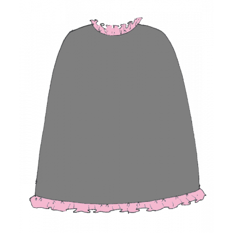 Cape volantée Victoria à col Frou-Frou