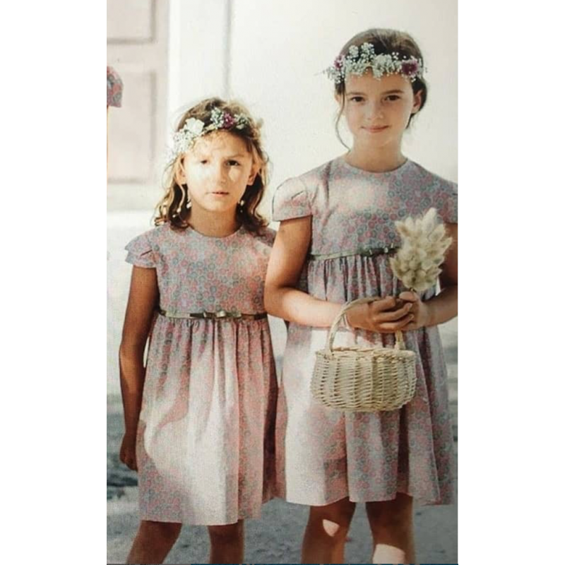 Une réalisation @paul__paulette, Robe taille haute Laurier et manches courtes à plis plats.