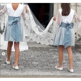 Ciboulette - Robe dos V et manches trois-quart 2