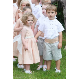 Chemise Alphonse, patron de cortège, col Claudine et double boutonnage 2