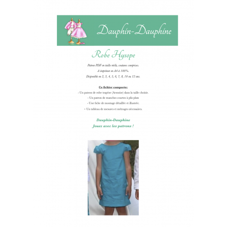 Hysope - Robe trapèze et manches ballon