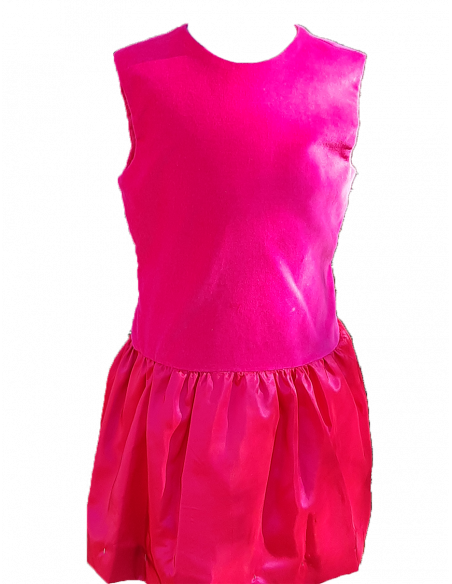 Berberis - Robe taille basse et col pétale