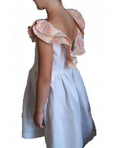 Arum - Robe dos nu et col à double volants