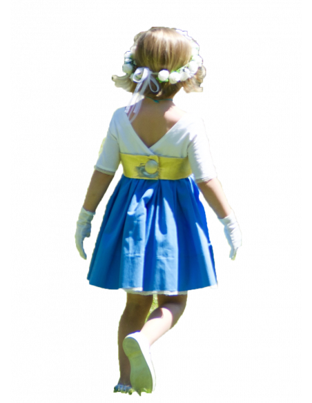 Ciboulette - Robe dos V et manches trois-quart