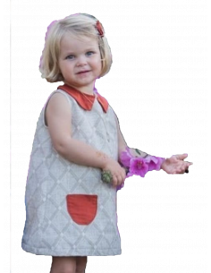 Nigelle - Robe trapèze et col