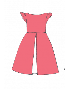 Chélidoine - Robe Princesse à encolure bateau, mancherons... 2