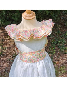 Arum - Robe dos nu et col à double volants 2