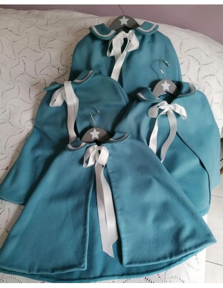 Cape mixte Auxence à col Claudine