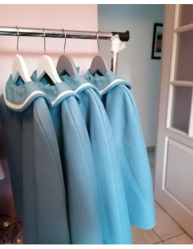 Cape mixte Auxence à col Claudine