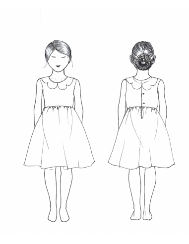 Pétale - Robe classique et col pétale