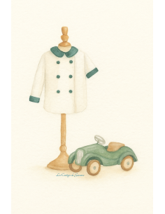 Chemise Alphonse, patron de cortège, col Claudine et double boutonnage