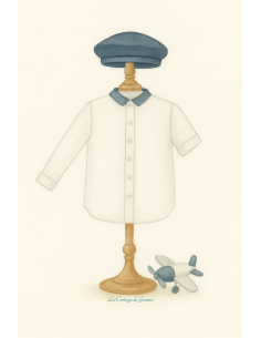 Chemise col boutonnée à col chemise, un grand classique du cortège.