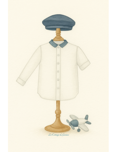 Chemise col boutonnée à col chemise, un grand classique du cortège.