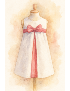 Acanthe - Robe taille haute et jupe à pli creux