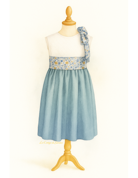 Hortensia patron robe taille haute cortège mariage demoiselles d'honneur