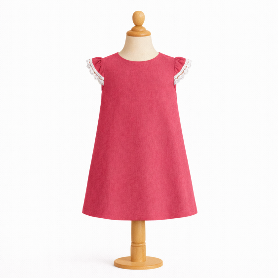 Hysope - Robe trapèze et manches ballon