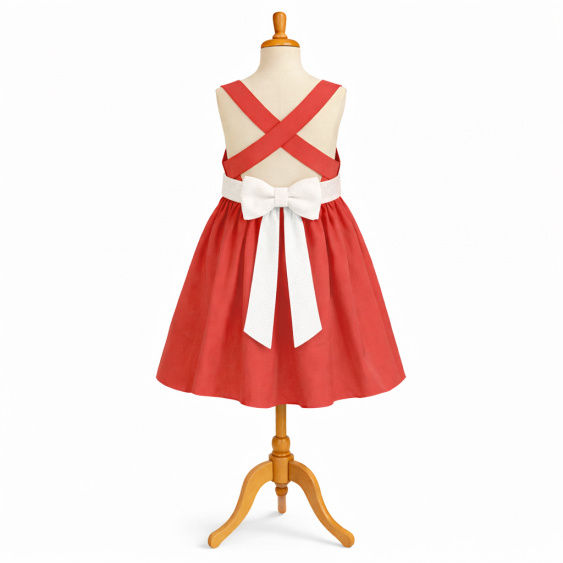 Robe bretelles croisées 2