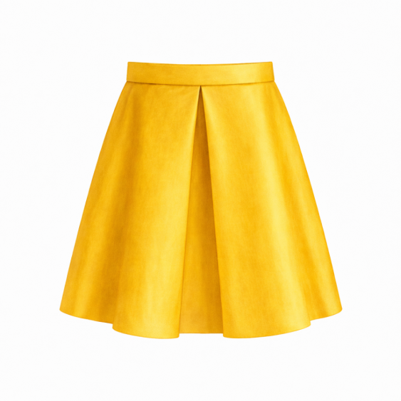 Jupe 4: à un pli creux