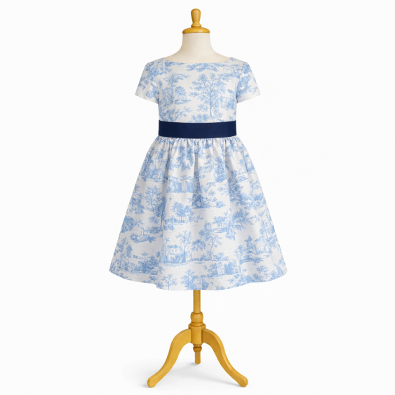 Cactus - Robe encolure bateau à manches courtes