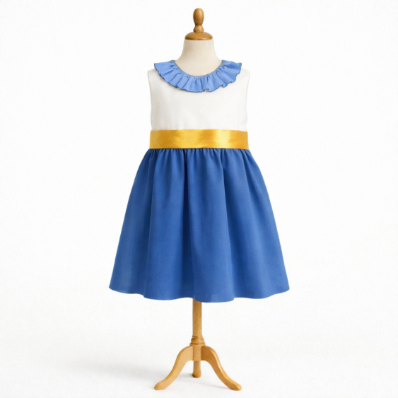 Iris - Robe à col volanté